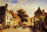 unknow artist European city landscape, street landsacpe, construction, frontstore, building and architecture. 317 Germany oil painting reproduction